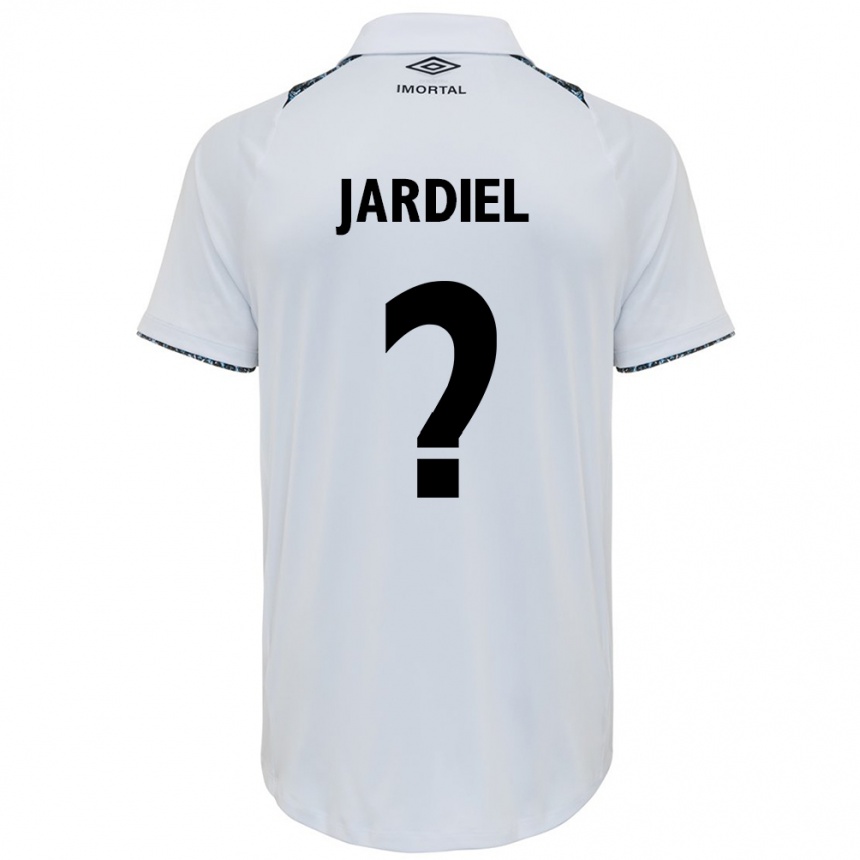 Men Football Jardiel #0 White Blue Away Jersey 2024/25 T-Shirt Za