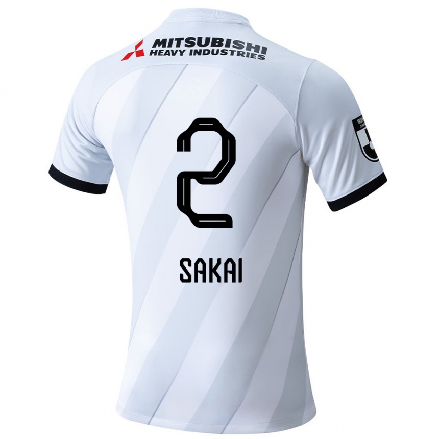 Men Football Hiroki Sakai #2 White Grey Away Jersey 2024/25 T-Shirt Za