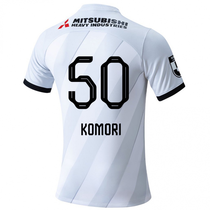 Men Football Haruki Komori #50 White Grey Away Jersey 2024/25 T-Shirt Za