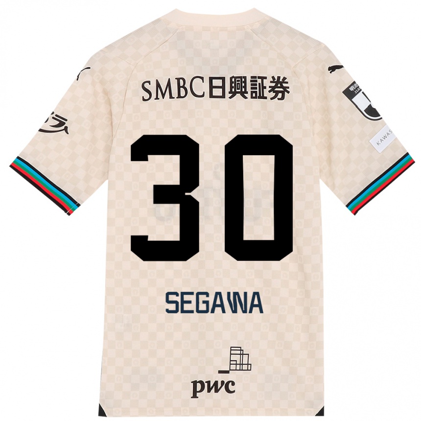 Men Football Yusuke Segawa #30 White Gray Away Jersey 2024/25 T-Shirt Za