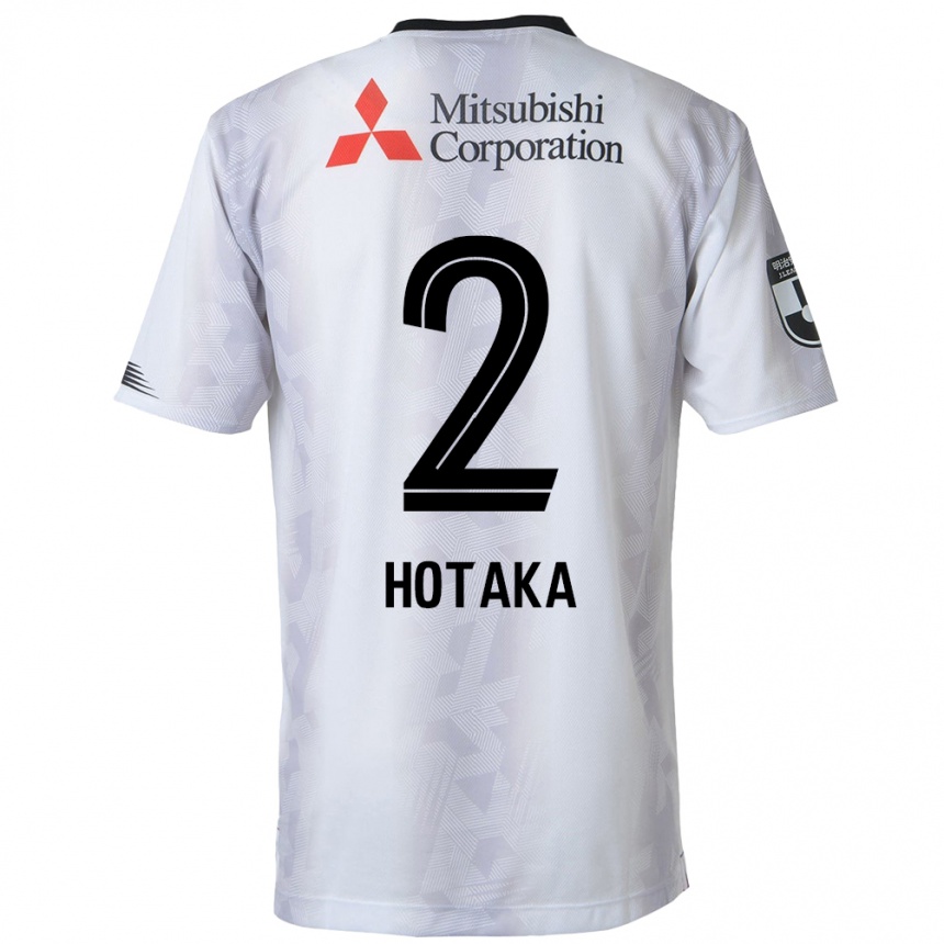 Men Football Hotaka Nakamura #2 White Black Away Jersey 2024/25 T-Shirt Za