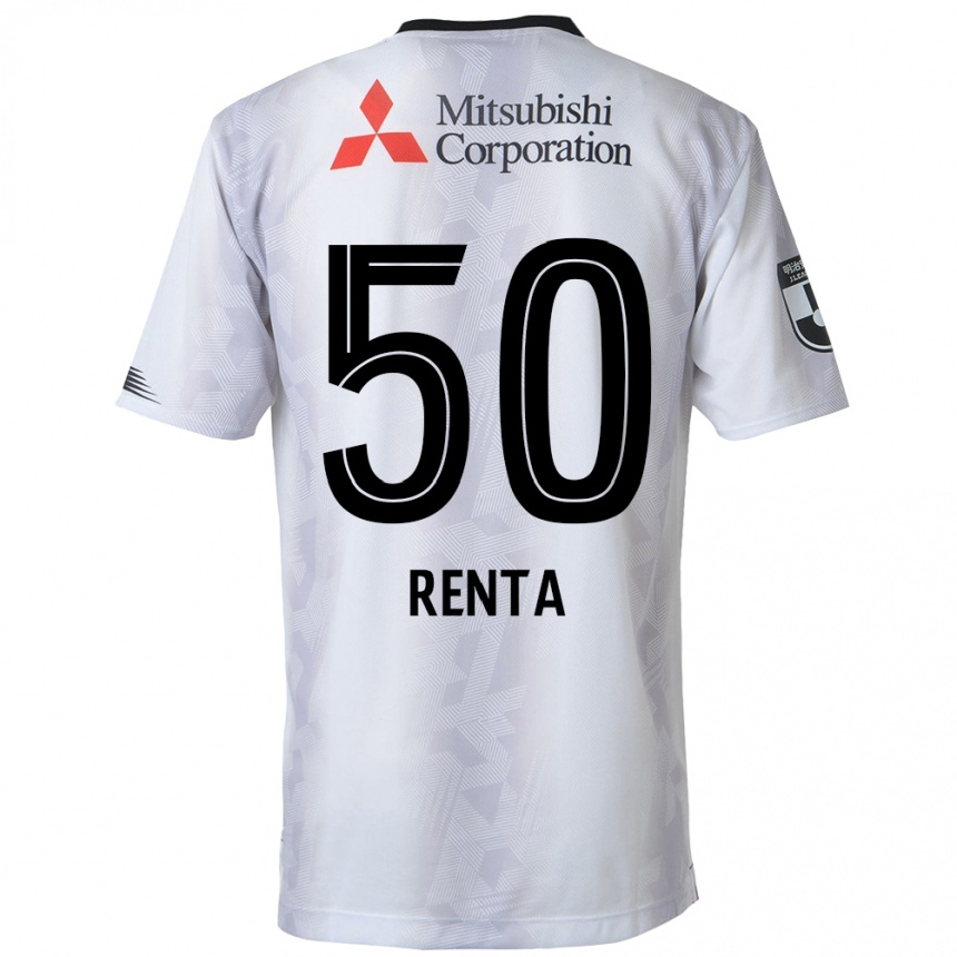 Men Football Renta Higashi #50 White Black Away Jersey 2024/25 T-Shirt Za