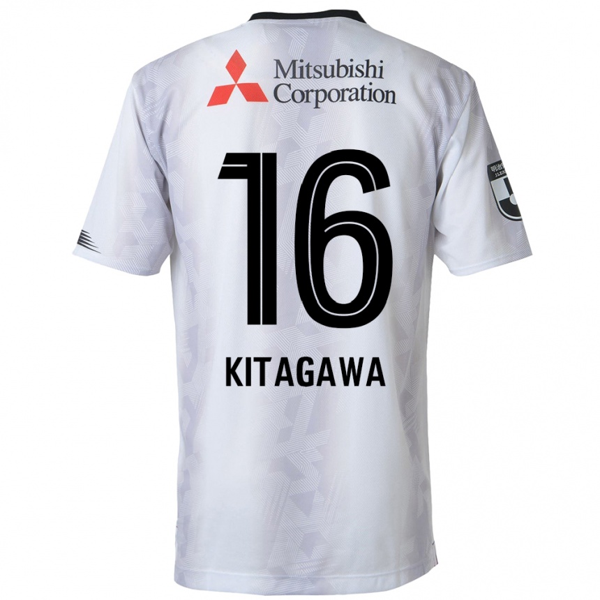 Men Football Rento Kitagawa #16 White Black Away Jersey 2024/25 T-Shirt Za