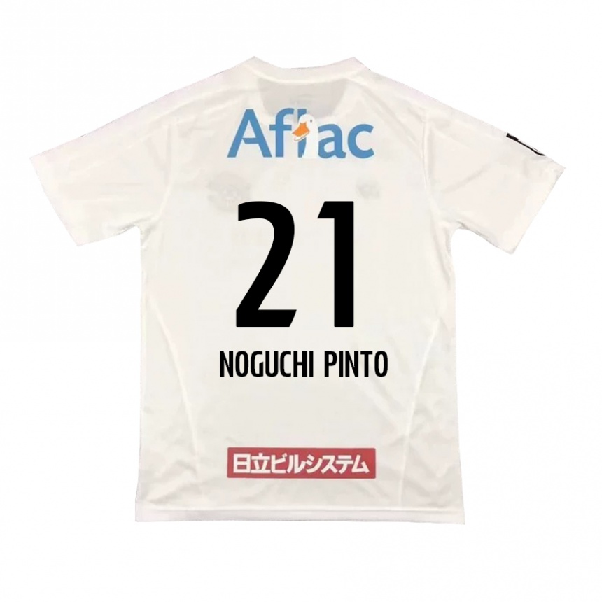 Men Football Amato Noguchi Pinto #21 White Black Away Jersey 2024/25 T-Shirt Za