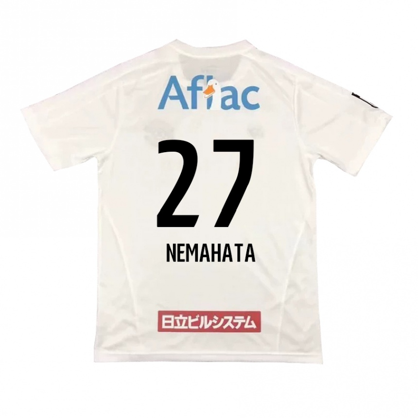 Men Football Hayato Nemahata #27 White Black Away Jersey 2024/25 T-Shirt Za