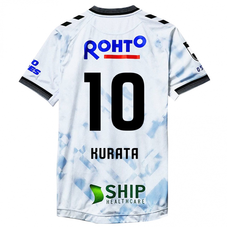 Men Football Shu Kurata #10 White Black Away Jersey 2024/25 T-Shirt Za