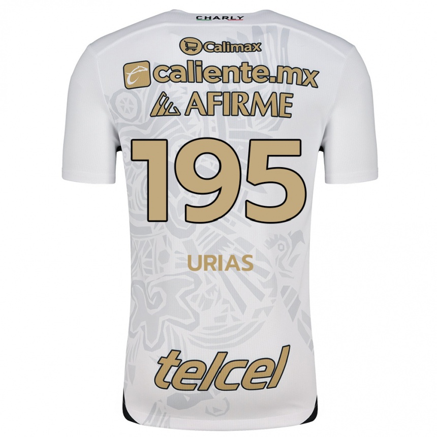 Men Football Héctor Urías #195 White Black Away Jersey 2024/25 T-Shirt Za