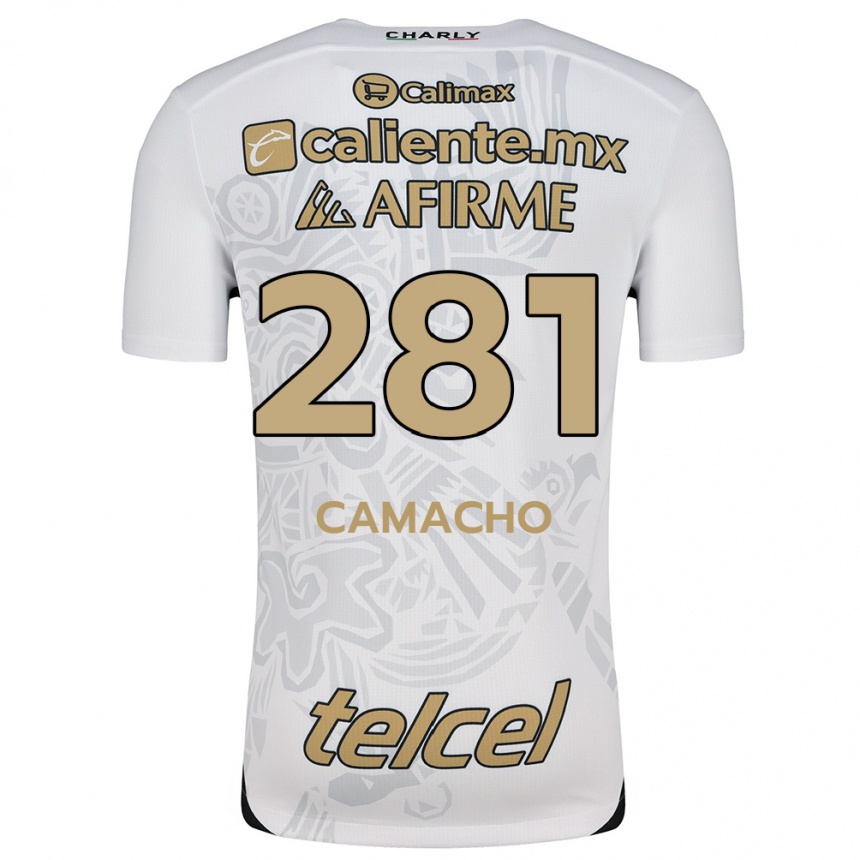 Men Football Javier Camacho #281 White Black Away Jersey 2024/25 T-Shirt Za