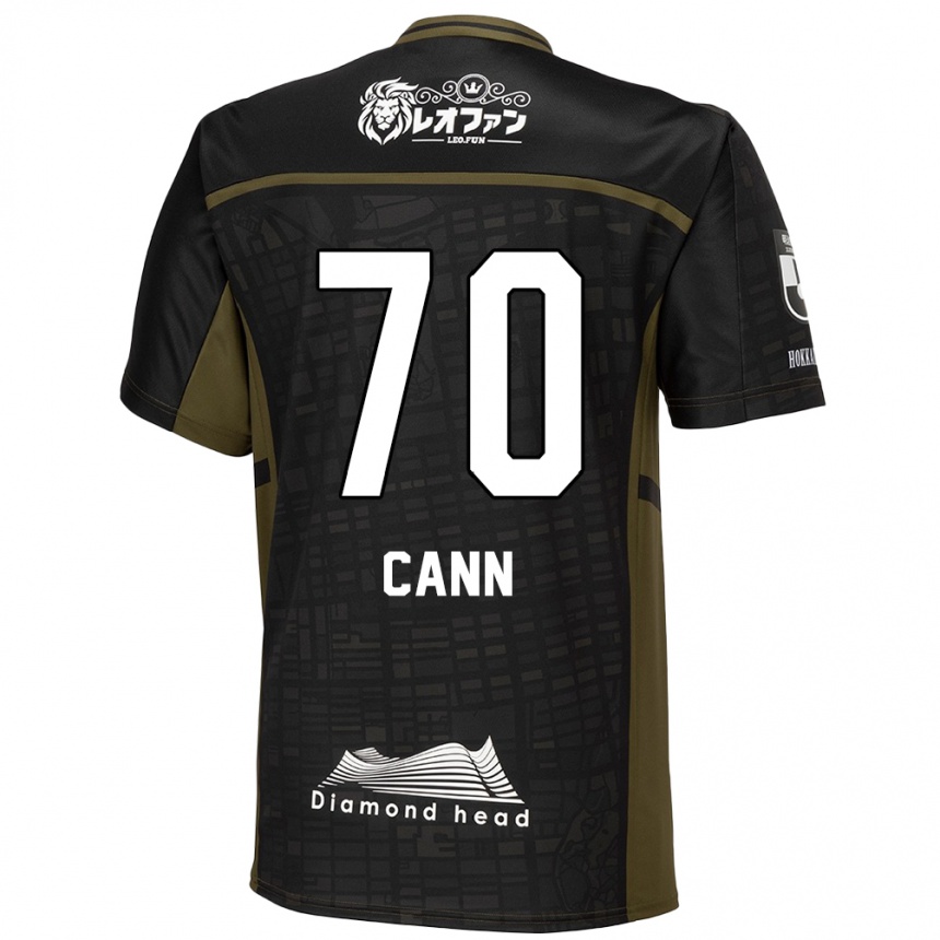 Men Football Francis Cann #70 Black Green Away Jersey 2024/25 T-Shirt Za