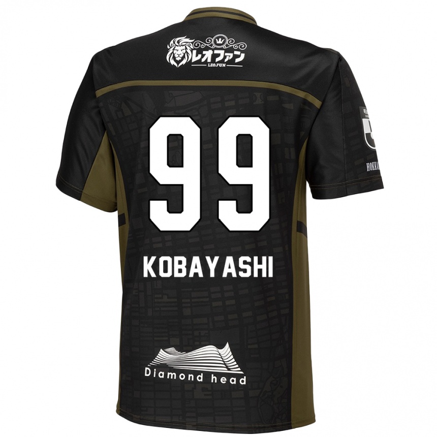 Men Football Yuki Kobayashi #99 Black Green Away Jersey 2024/25 T-Shirt Za