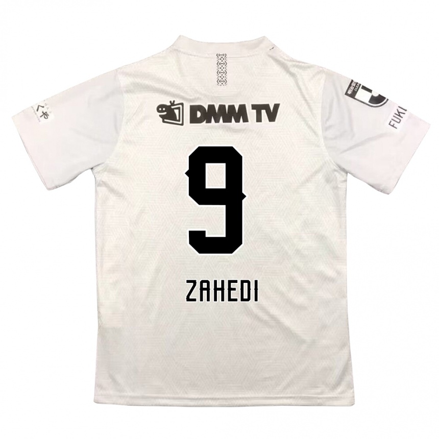 Men Football Shahab Zahedi #9 Gray Black Away Jersey 2024/25 T-Shirt Za