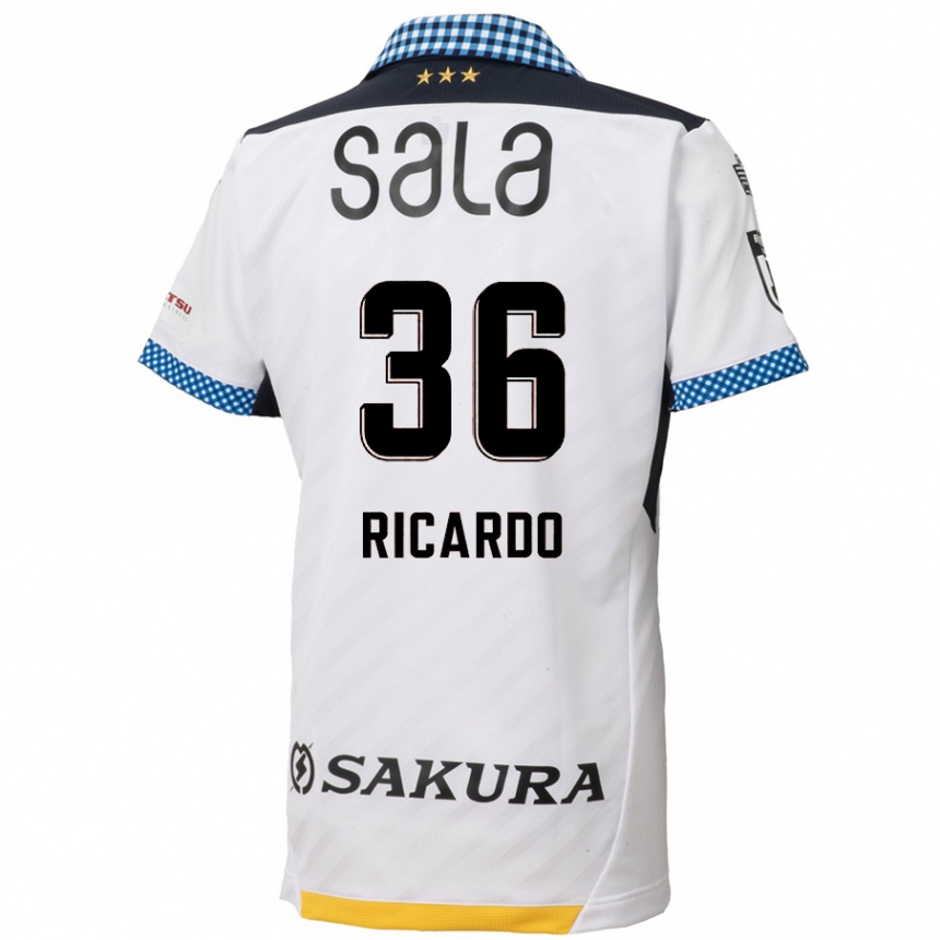 Men Football Ricardo Graça #36 White Black Away Jersey 2024/25 T-Shirt Za