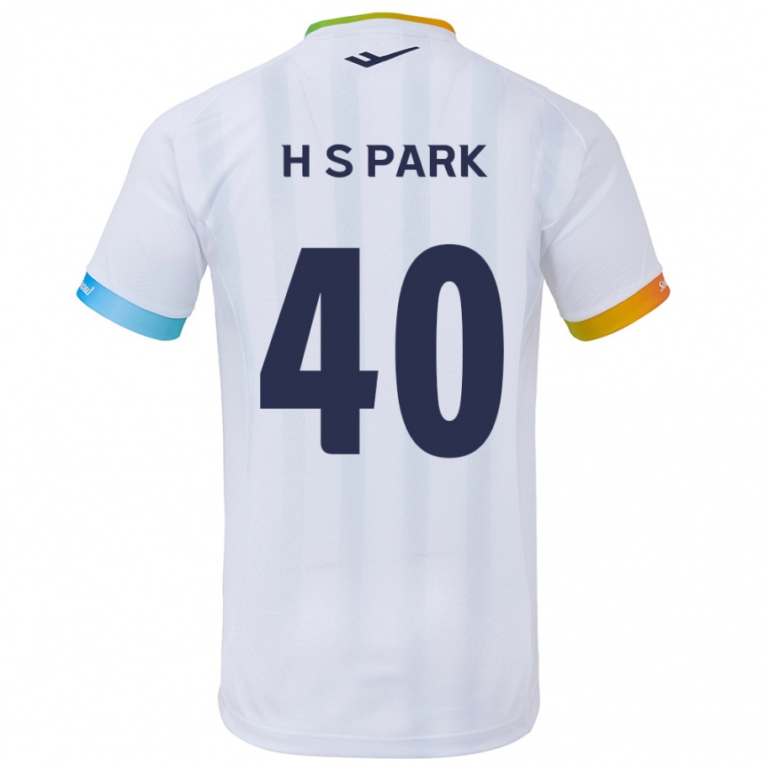 Men Football Seong-Hun Park #40 White Blue Away Jersey 2024/25 T-Shirt Za