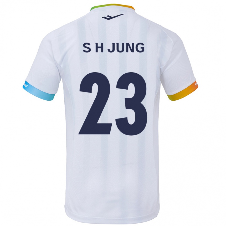 Men Football Hyeon-Soo Jung #23 White Blue Away Jersey 2024/25 T-Shirt Za