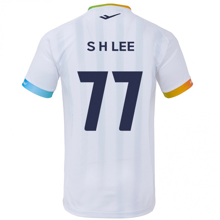 Men Football Hyeon-Seung Lee #77 White Blue Away Jersey 2024/25 T-Shirt Za