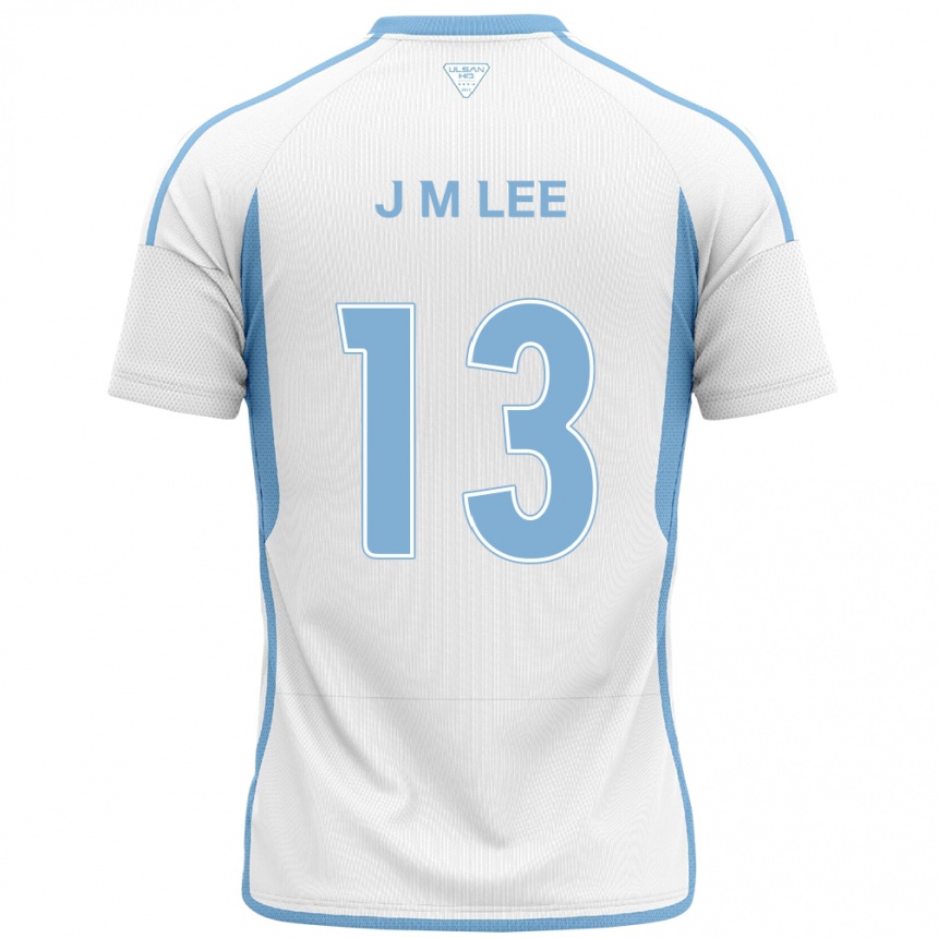 Men Football Myung-Jae Lee #13 White Blue Away Jersey 2024/25 T-Shirt Za