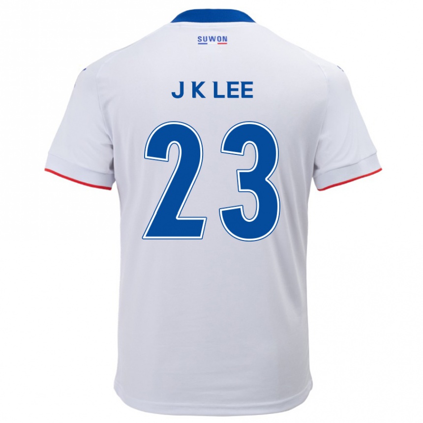 Men Football Ki-Je Lee #23 White Blue Away Jersey 2024/25 T-Shirt Za