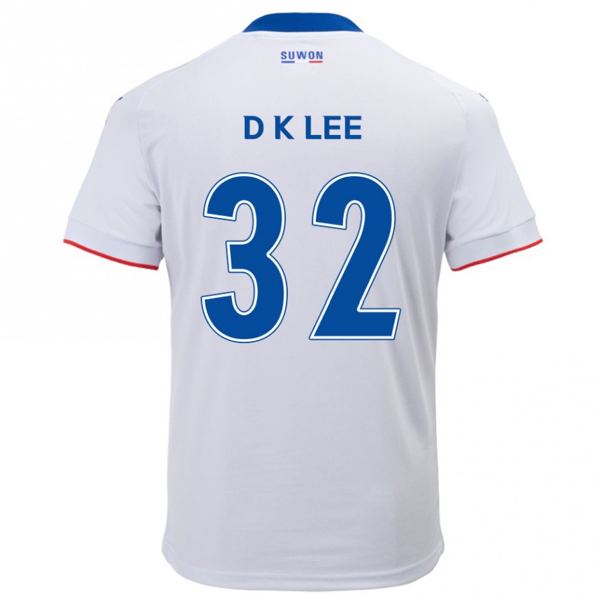 Men Football Kyu-Dong Lee #32 White Blue Away Jersey 2024/25 T-Shirt Za