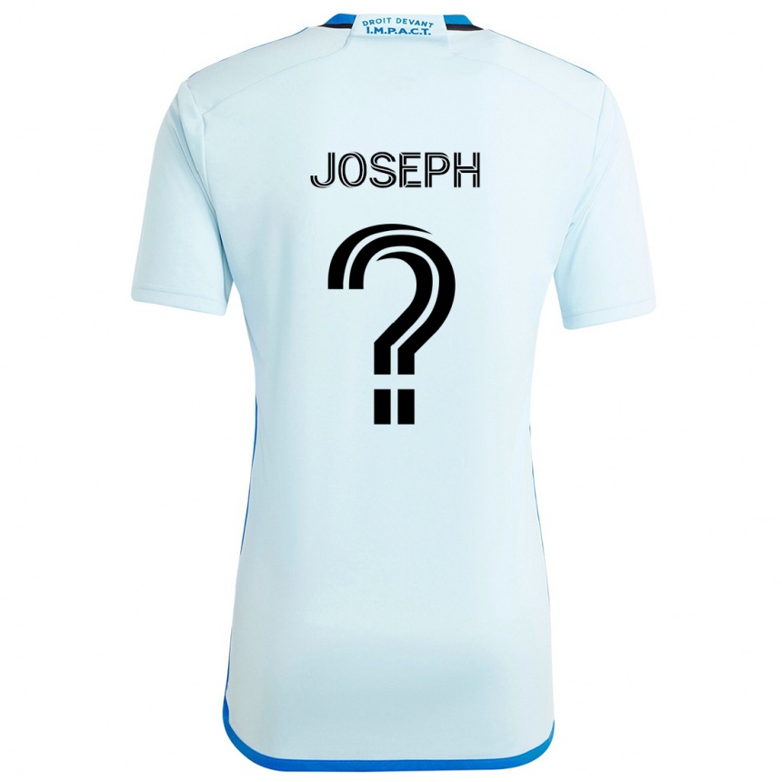 Men Football Sebastien Joseph #0 Ice Blue Away Jersey 2024/25 T-Shirt Za