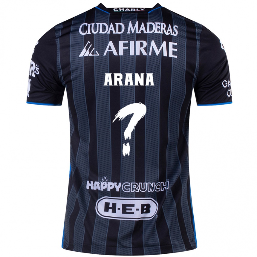 Men Football Alejandro Arana #0 White Black Away Jersey 2024/25 T-Shirt Za