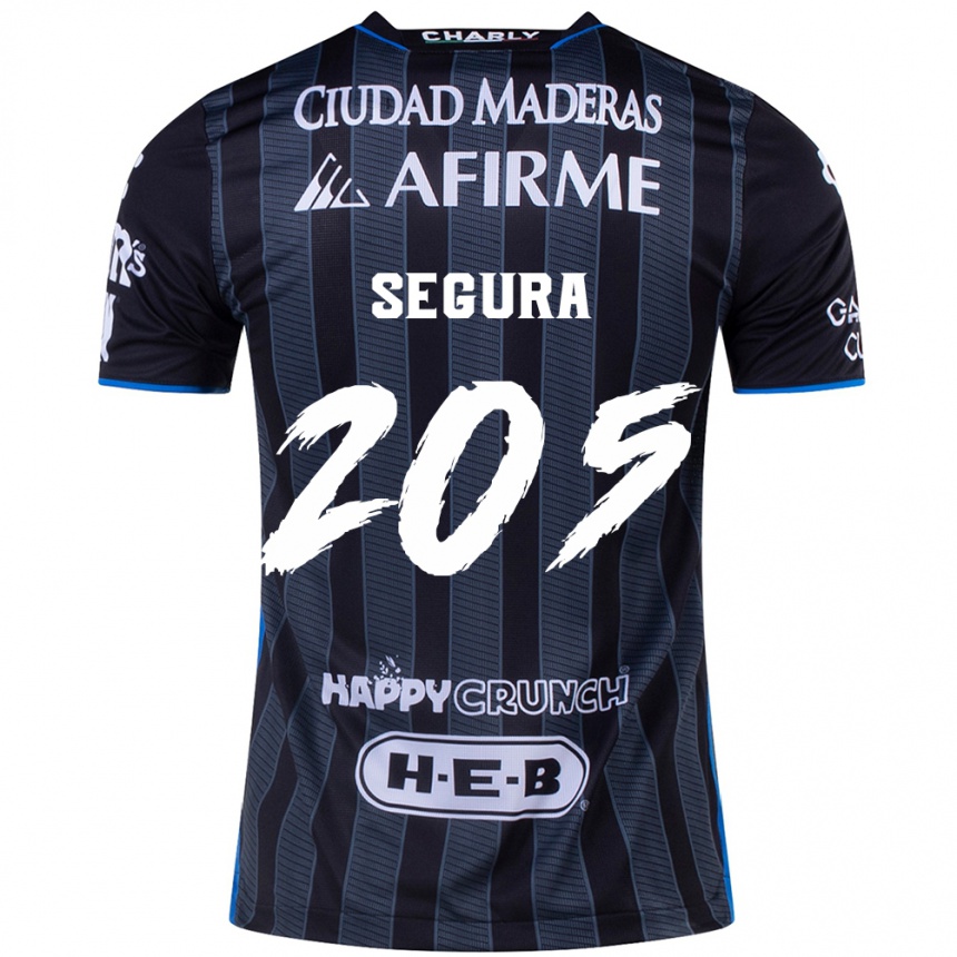 Men Football Mathías Segura #205 White Black Away Jersey 2024/25 T-Shirt Za