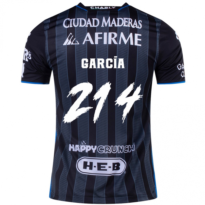 Men Football José García #214 White Black Away Jersey 2024/25 T-Shirt Za