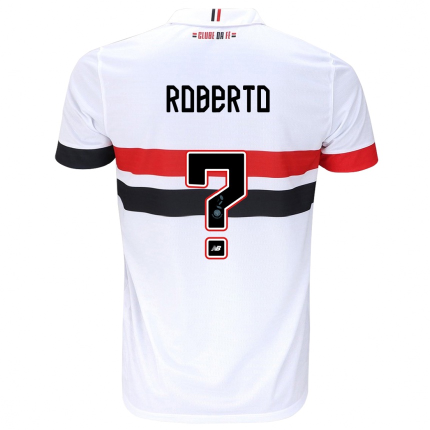 Women Football Roberto #0 White Red Black Home Jersey 2024/25 T-Shirt Za