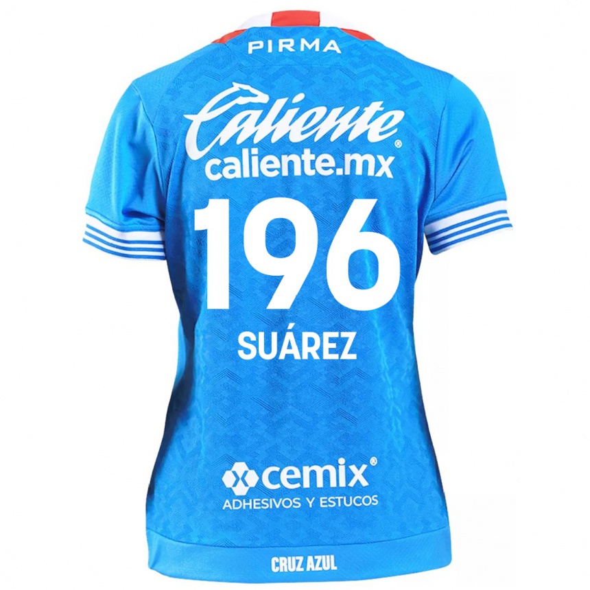 Women Football Javier Suárez #196 Sky Blue Home Jersey 2024/25 T-Shirt Za