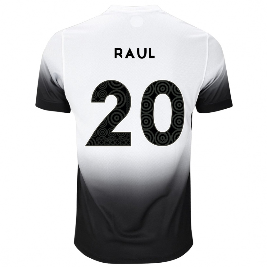 Women Football Pedro Raul #20 White Black Home Jersey 2024/25 T-Shirt Za