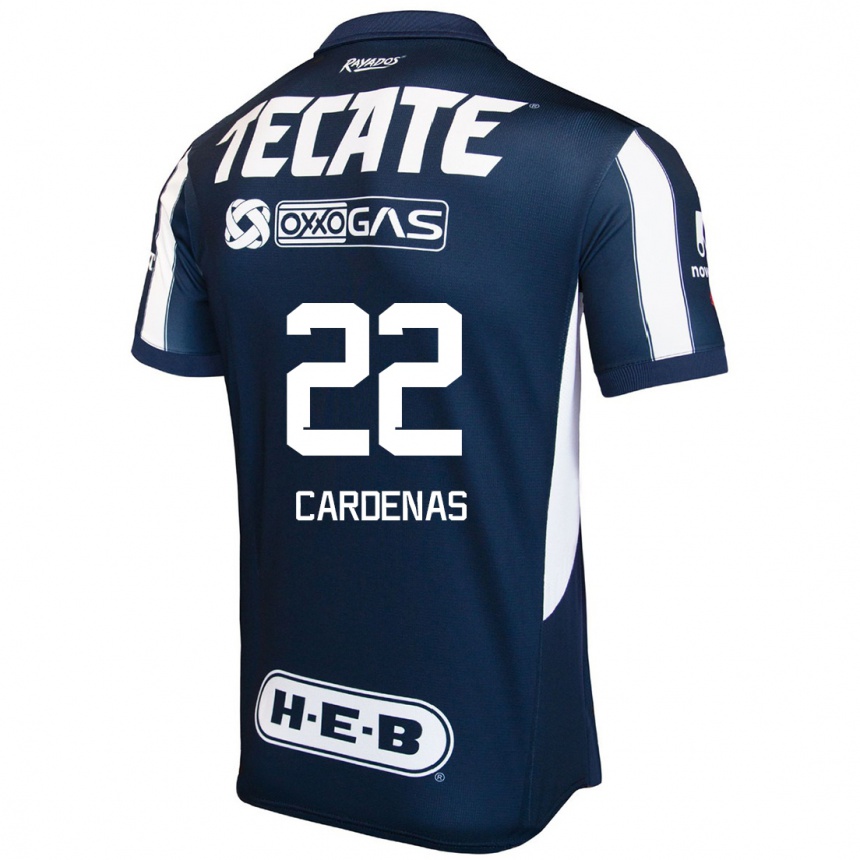 Women Football Luis Cardenas #22 Blue Red White Home Jersey 2024/25 T-Shirt Za