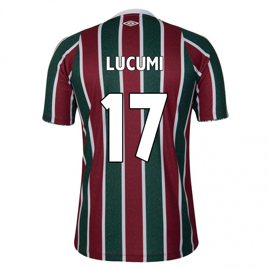 Women Football Jan Lucumi #17 Green Maroon White Home Jersey 2024/25 T-Shirt Za