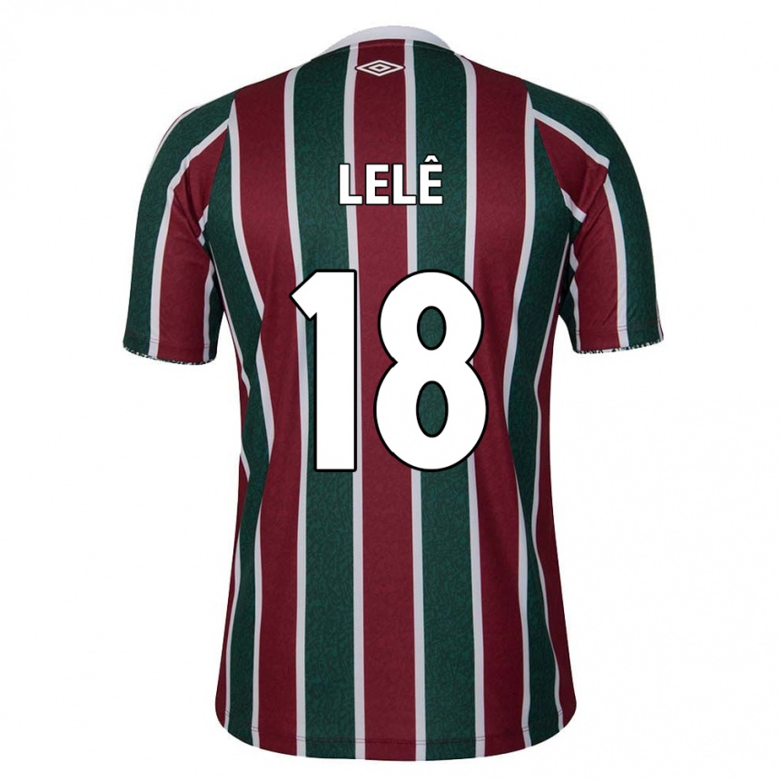 Women Football Lelê #18 Green Maroon White Home Jersey 2024/25 T-Shirt Za