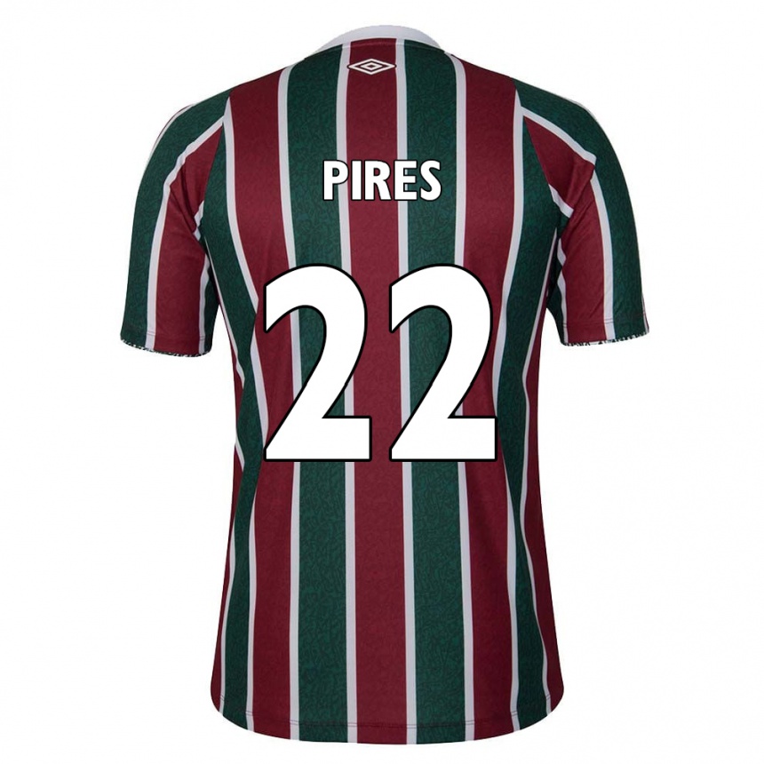 Women Football Gabriel Pires #22 Green Maroon White Home Jersey 2024/25 T-Shirt Za