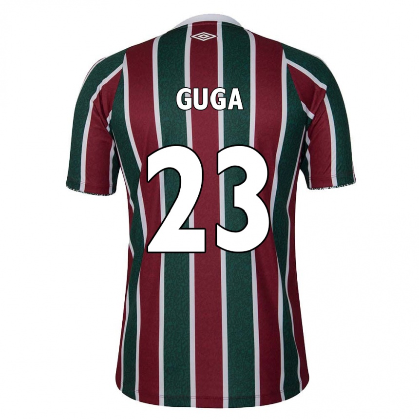 Women Football Guga #23 Green Maroon White Home Jersey 2024/25 T-Shirt Za