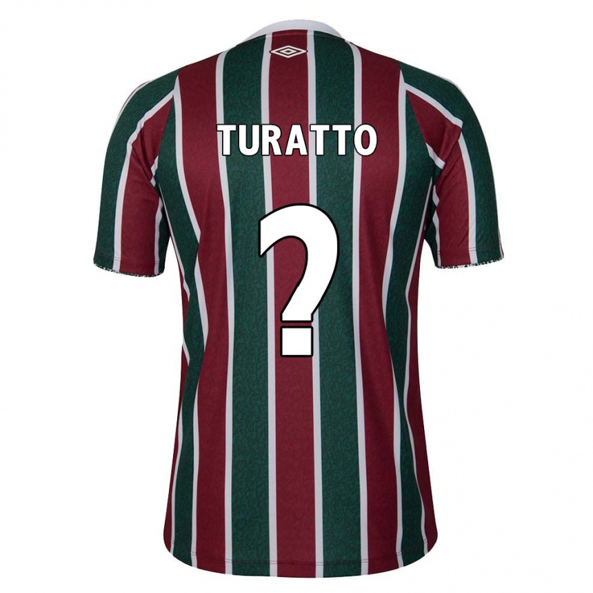 Women Football Luiz Turatto #0 Green Maroon White Home Jersey 2024/25 T-Shirt Za