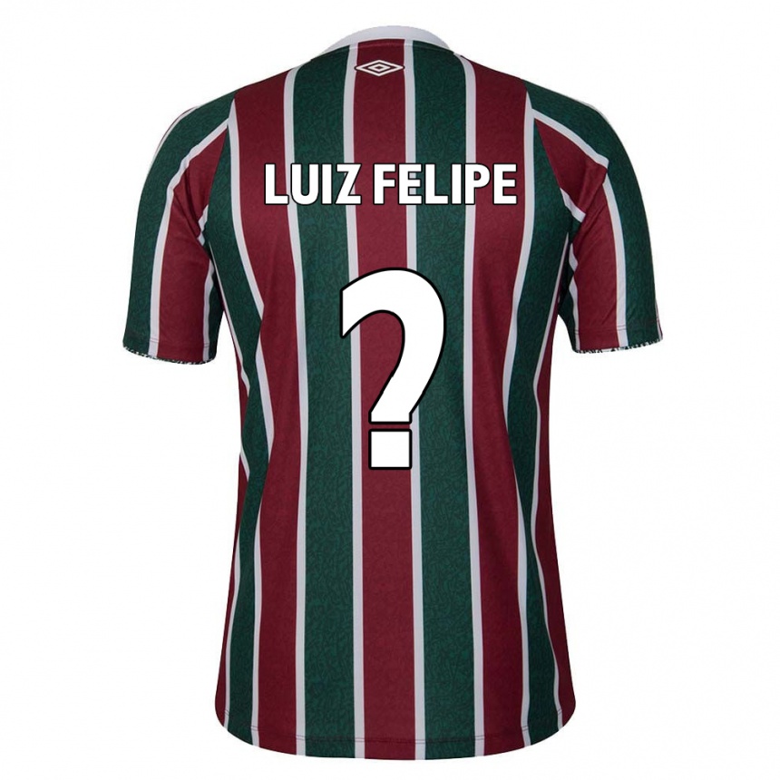 Women Football Luiz Felipe #0 Green Maroon White Home Jersey 2024/25 T-Shirt Za