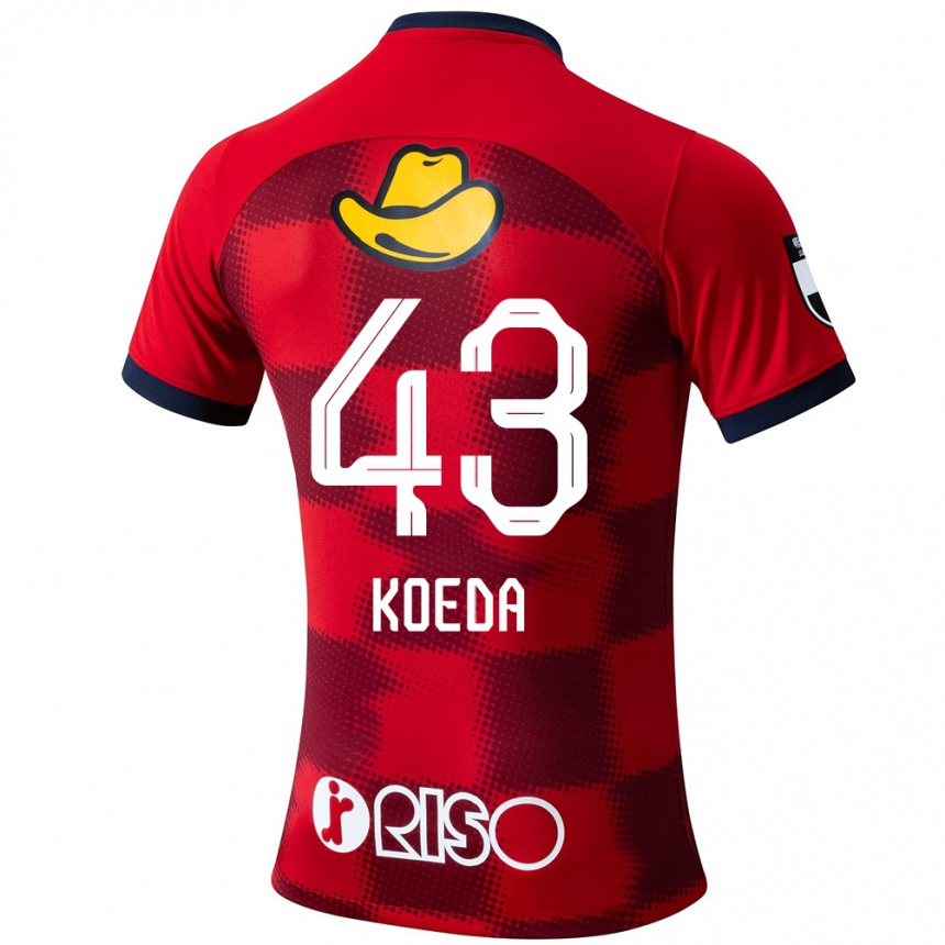 Women Football Gemma Koeda #43 Red Blue White Home Jersey 2024/25 T-Shirt Za