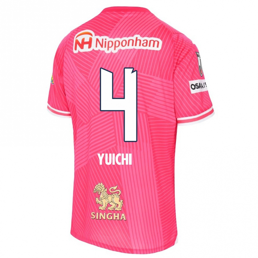 Women Football Yuichi Hirano #4 Pink White Home Jersey 2024/25 T-Shirt Za