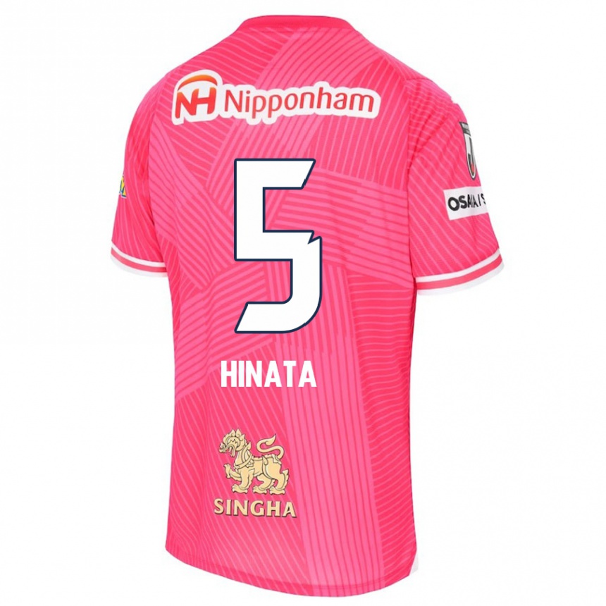 Women Football Hinata Kida #5 Pink White Home Jersey 2024/25 T-Shirt Za