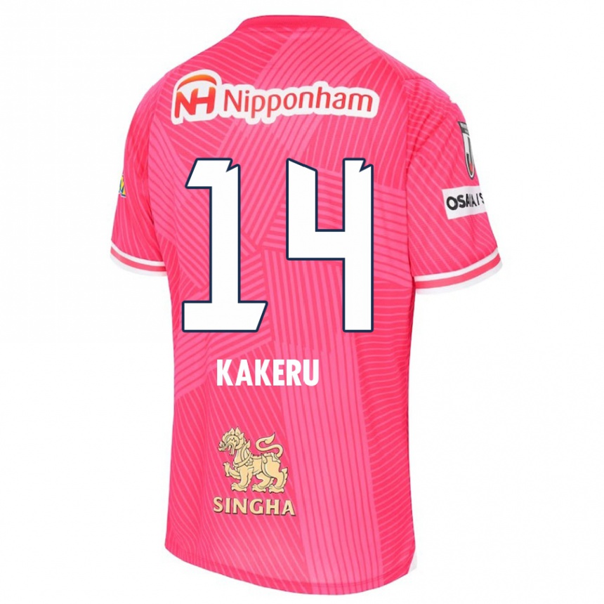 Women Football Kakeru Funaki #14 Pink White Home Jersey 2024/25 T-Shirt Za