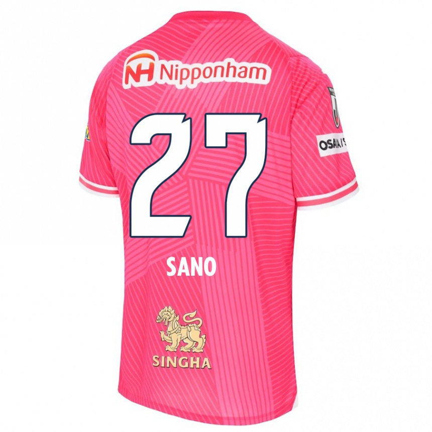 Women Football Taiki Sano #27 Pink White Home Jersey 2024/25 T-Shirt Za