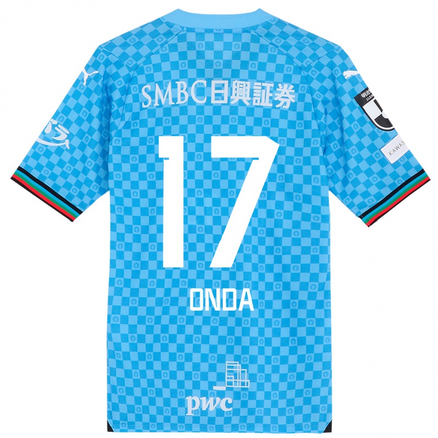 Women Football Yutaro Onda #17 Azure Blue Home Jersey 2024/25 T-Shirt Za