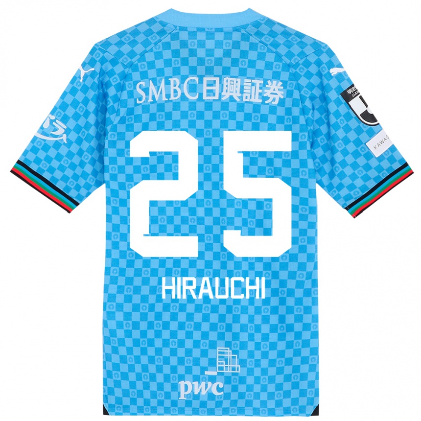 Women Football Issei Hirauchi #25 Azure Blue Home Jersey 2024/25 T-Shirt Za