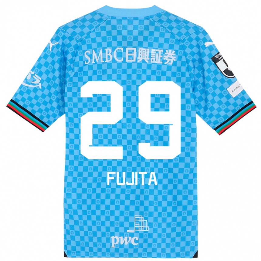 Women Football Asuto Fujita #29 Azure Blue Home Jersey 2024/25 T-Shirt Za