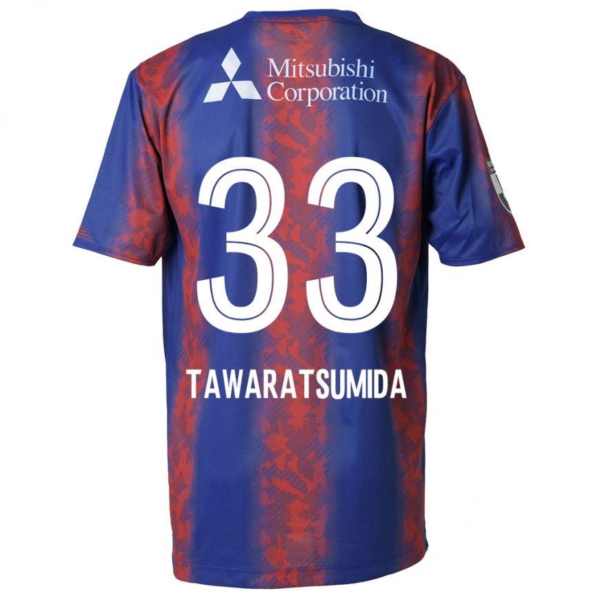 Women Football Kota Tawaratsumida #33 Blue Red Home Jersey 2024/25 T-Shirt Za