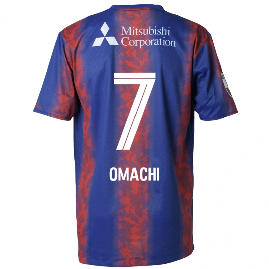 Women Football Hyugo Omachi #7 Blue Red Home Jersey 2024/25 T-Shirt Za