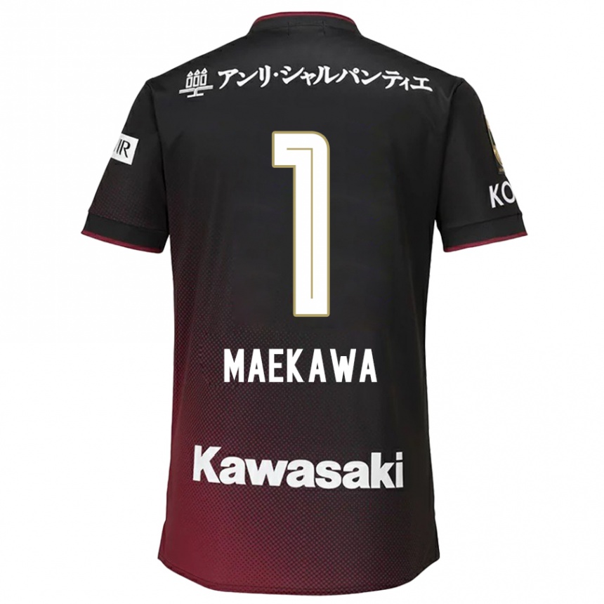 Women Football Daiya Maekawa #1 Black Red Home Jersey 2024/25 T-Shirt Za