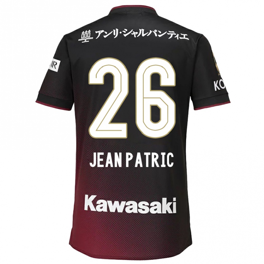 Women Football Jean Patric #26 Black Red Home Jersey 2024/25 T-Shirt Za