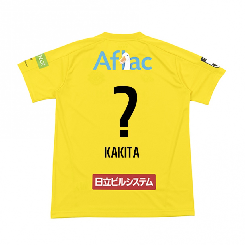 Women Football Yuki Kakita #0 Yellow Black Home Jersey 2024/25 T-Shirt Za