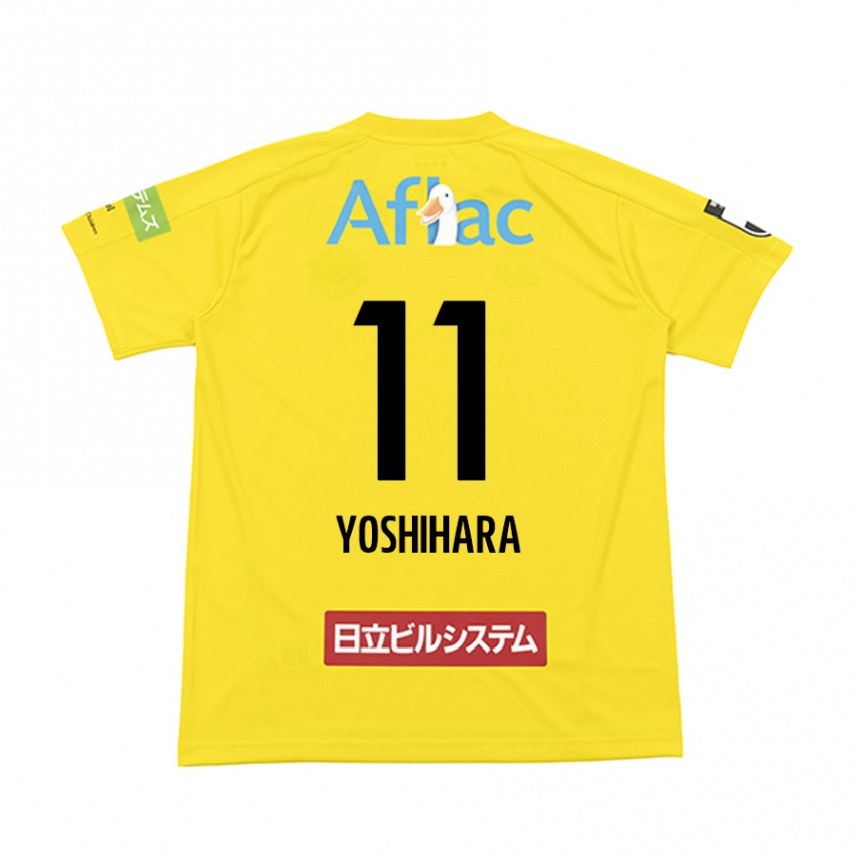 Women Football Futo Yoshihara #11 Yellow Black Home Jersey 2024/25 T-Shirt Za